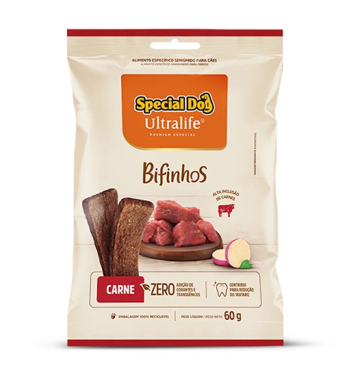 Bifinho Special Dog Ultralife - disponível no pet shop da Mundo Animal em Palotina - PR